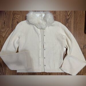 Spiegel Vintage wool mix fit collar flare sleeve sweater size small